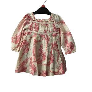 Floral Dress Baby Gap 18-24 Off White and Pink
